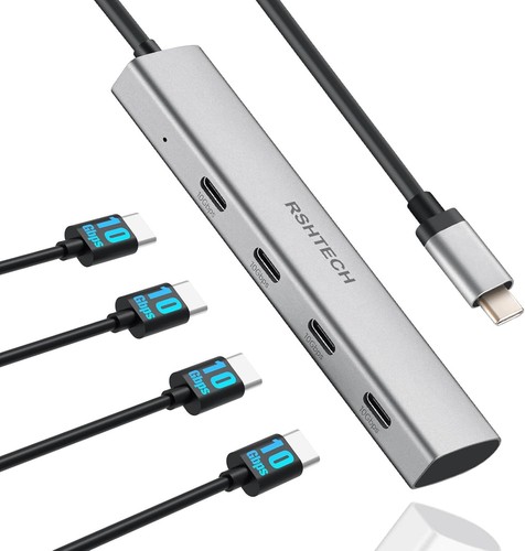 Usb hub aluminium 10gbps - aluminium,