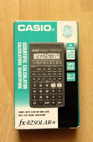 Casio solar w - casio, fx-82