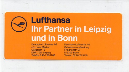 Lufthansa kofferaufkleber - lufthansa,