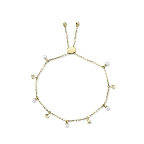 Perlen diamant bolo armband - perlen,