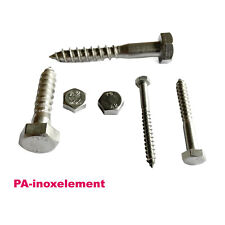 Sechskant-Holzschrauben DIN 571 Edelstahl V2A 8mm Schlüsselschrauben 8 mm