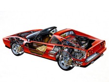 A3 Ferrari 328 gts Cutaway
