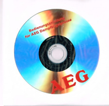 AEG Dampf-Bügelpresse Bedienungsanleitung auf CD