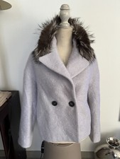 Schicke Jacke mit Silberfuchskragen Marke Peresico Peruffo