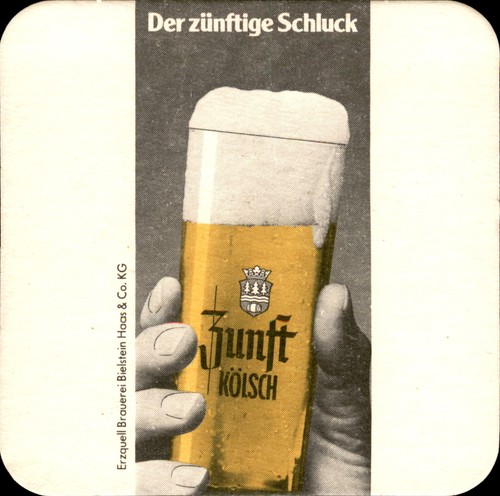 Bierdeckel zunft kölsch - bierdeckel,