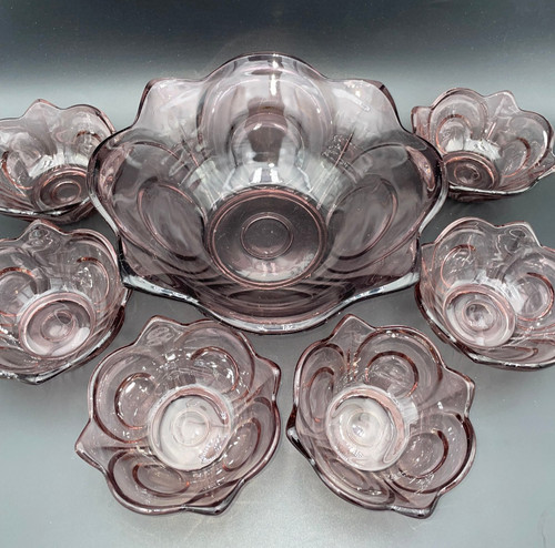 Art deco violet pressglas 7 - art,