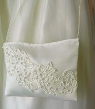 Täschchen Tasche WAHL creme zu Kommunionkleid Brautjungfer Brautkleid neu
