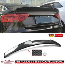 PASST FÜR AUDI A5 B8/8.5 COUPE 2008-2017 CARBON SPOILER HECKSPOILER FLÜGEL LIPPE