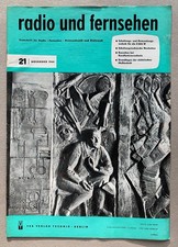 radio und fernsehen  21 November 1966 Zeitschrift DDR Verlag Technik Berlin