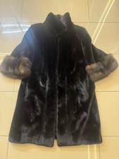 Annabella Pavia barguzin Zobel Blackglama Nerz Mantel Gr 34-36 Small Sobol Black