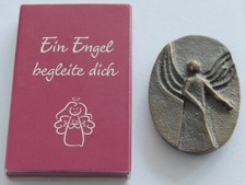 Bronze Handschmeichler Maria Laach Ein Engel begleite dich 4x2,8cm