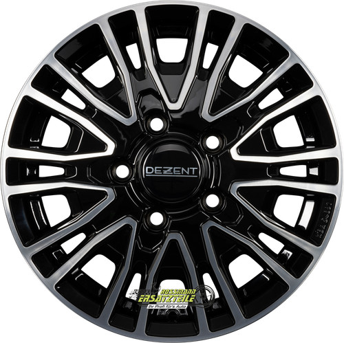 Dezent black polished 7x17 - dezent, ke