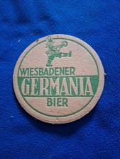 Bierdeckel Einseitig Germania Bier Wiesbaden