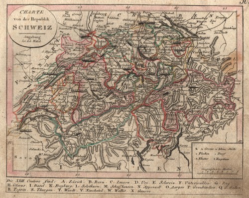 Schweiz original kupferstich - schweiz,
