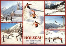 Holzgau Skilift Skifahrer