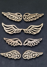 40 Stk Engelsflügel Holz Deko