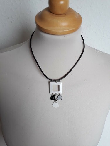 Kette schwarz weiß - schwarz,