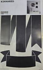 IKEA "KINNARED" Wandsticker Wandtattoo Tafelfolie zum Kleben - 5teilig - schwarz