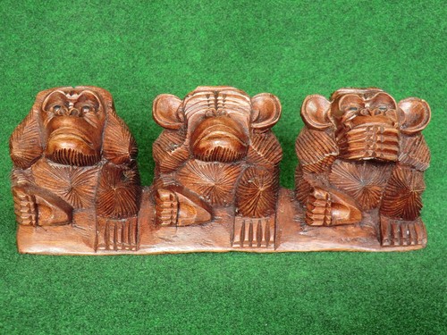 Affen holz figuren - 3,