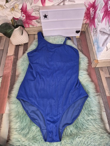 Blauer damen badeanzug - blauer, gr