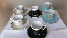Set mit 6 Rosenthal Mokka/
