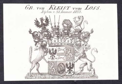 Kleist loss wappen coat - kleist,