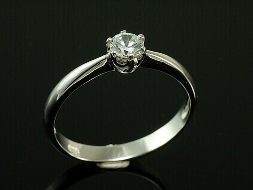 925 silber ring mit weißem - 925,
