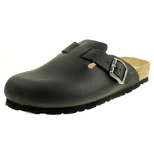 Rohde Grado Herren Sandale Pantoffeln Hausschuhe Clog 6698 schwarz LEDER