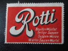 (14911) Reklamemarke - Rotti Bouillon Würfel