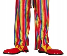 Clown Schuhe Kostüm Rot Gelb