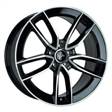 19 Zoll KESKIN KT21 5x112 ET45 Alufelgen BLACK FRONT POLISH