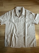 Vecona Vintage Herren Sommer Kurzarm Hemd In M / NEU