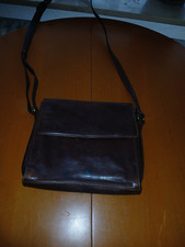 GIANNI CONTI.  Ledertasche Schoko 