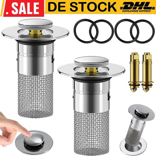 Edelstahl pop up - 2x,
