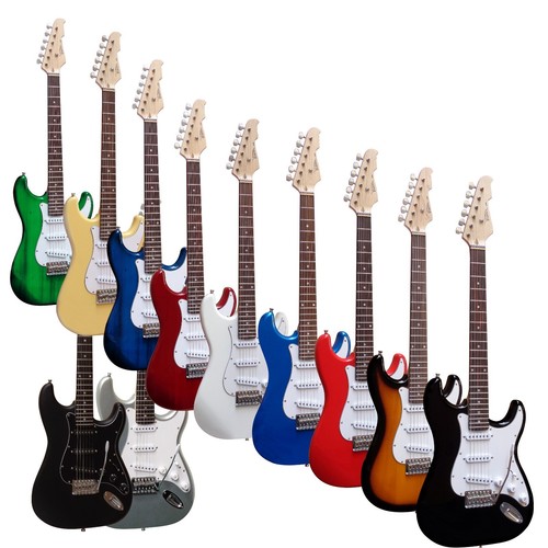 Gitarre msa st5 schwarz - e-gitarre,