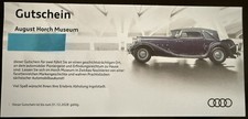 GUTSCHEIN 2 PERSONEN AUGUST HORCH AUDI MUSEUM ZWICKAU TICKET EINTRITTSKARTE AUTO