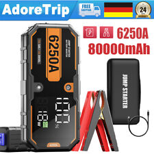 AdoreTrip 6250A 12V Auto Starthilfe Jump Starter KFZ Ladegerät Booster PowerBank