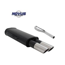 Sport Auspuff Endschalldämpfer für VW Passat 35i B3 2x schräg rund Edelstahl