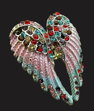 Ring Edelstahl XL Flügel Paar Zirkonia Pastelltönen sinnlich schön anpassbar 14g