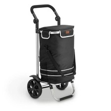 Einkaufstrolley Trolley Einkaufstrolleys klappbar Schwarz B-WARE