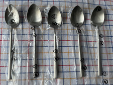 Rar: Neu 6 x Dessertlöffel Edelstahl matt Palladio Wilkens