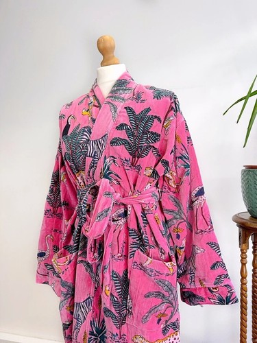 Indian pink braut kimono - indian,