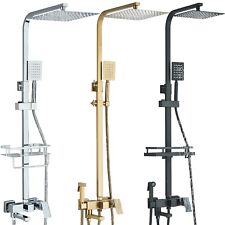 Edelstahl Duschset Duscharmatur Mischbatterie Regendusche Duschsystem Handbrause