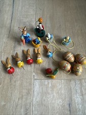 Osterhasen Erzgebirge DDR Holz