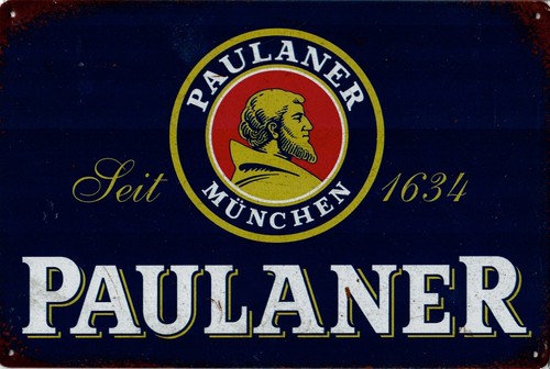 Blechschild paulaner 20x30cm - paulaner,