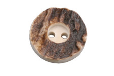 klassische echt Hirschhorn Knöpfe 2-Loch Knöpfe (6 Stück)