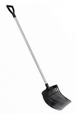 Spänegabel Pferdedunggabel PP 41x36x11cm mit ALU Stiel  1,15 m Laubgabel V-Fork