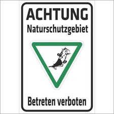 Schild Sicherheit - Achtung