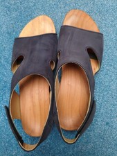 Woody Sandalen Holzschuhe blau