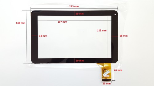Schwarz touchscreen display - schwarz,